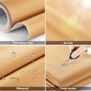 Thiết Kế Hoa Nổi 0.6 Mm Kim Loại Tổng Hợp PVC Da Thân Thiện Với Môi Giả Vegan Bọc Vải Cho Bàn Miếng Đệm Khắc - Product Image 2