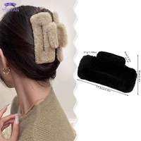 Grosir aksesori rambut wanita, aksesoris rambut warna murni, musim gugur, musim dingin, besar Jumbo, jepit rambut cakar untuk rambut wanita tebal