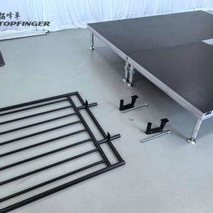 Plataforma de escenario Wenger de aluminio de Venta caliente para eventos/boda/ILUMINACIóN/DJ/baile 4 pies * 4 pies/4 pies * 8 pies carga pesada Modular - Product Image 1