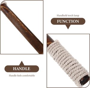 Torche à main de longue durée pour le camping pour la remise des diplômes de Noël Éclairage du <span class=keywords><strong>nouvel</strong></span> <span class=keywords><strong>an</strong></span> Bougies en bois de cire de paraffine à main - Product Image 4