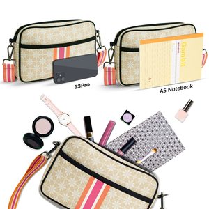 Women's Neoprene Crossbody <b>Bag</b> with Adjustable Strap and Vibrant Color Contrast for Versatile Daily Use - Product Image 4