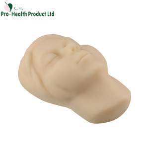 Tête de mannequin femme en silicone souple avec suture de peau osseuse Modèle de visage en PVC pour l'entraînement aux remplisseurs de Botox - Product Image 3