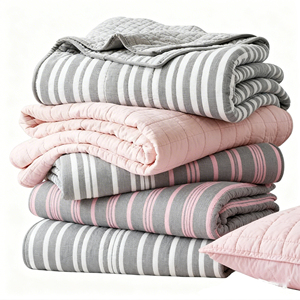 Ensemble de literie en coton floral 3 pièces pour lit queen size, doux, épais, chaud, toutes saisons, personnalisé pour cabane, chalet, maison - Product Image 1