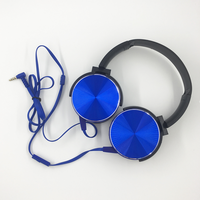 Casque filaire supra-auriculaire avec microphone, basses profondes, stéréo métallique, pliable et pivotant, écouteurs de sport pour PC, prise jack 3,5 mm