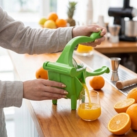Draagbare citroen- en sinaasappelpers, handmatig keukengereedschap van PP-plastic, milieuvriendelijk, voor fruit en groenten.