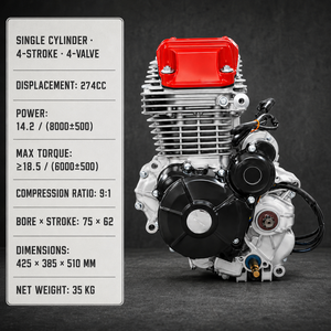 Rangkaian Mesin Motor 300cc Berpendingin Udara 4 Tak CDI Vertikal Big Head untuk Modifikasi Balap Off Road - Product Image 4