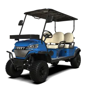 Yeni tasarlanmış 48V 72V 5000W elektrikli Golf arabası 4 kişilik avcılık Golf arabası kulüp araba