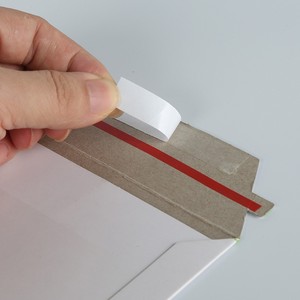 Enveloppes en carton kraft rigides, blanches, extensibles, auto-adhésives, recyclées, pour photos et documents, vente en gros sur mesure - Product Image 4