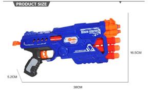 Высококачественная игра на открытом воздухе игрушечный пистолет снайперский Дартс Бластер 2 режима стрельбы с 5 синими дротиками 5 красными Мега Дартс - Product Image 6