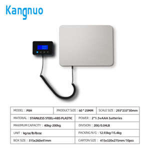 เครื่องชั่งน้ำหนักดิจิตอล200กก./440lb รับน้ำหนักได้แม่นยำ10ก. ปรับแต่งได้ - Product Image 6