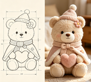 Orsacchiotto Personalizzato in Peluche Morbido, Imbottito in Cotone PP, Design in Scatola, Produzione OEM ODM, Regalo di Compleanno - Product Image 3