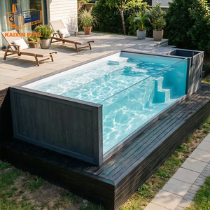 <span class=keywords><strong>Piscine</strong></span> de plongée jacuzzi de luxe de petite taille en verre, fibre de verre, bois WPC, <span class=keywords><strong>piscine</strong></span> extérieure pour enfants, <span class=keywords><strong>piscine</strong></span> <span class=keywords><strong>hors</strong></span> <span class=keywords><strong>sol</strong></span> - Product Image 2