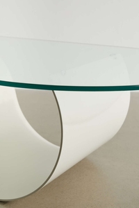 Mobili da soggiorno in stile semplice nordico tavolo centrale tavolino da caffè con Base a <span class=keywords><strong>S</strong></span> in vetro manomesso trasparente rettangolare moderno - Product Image 5