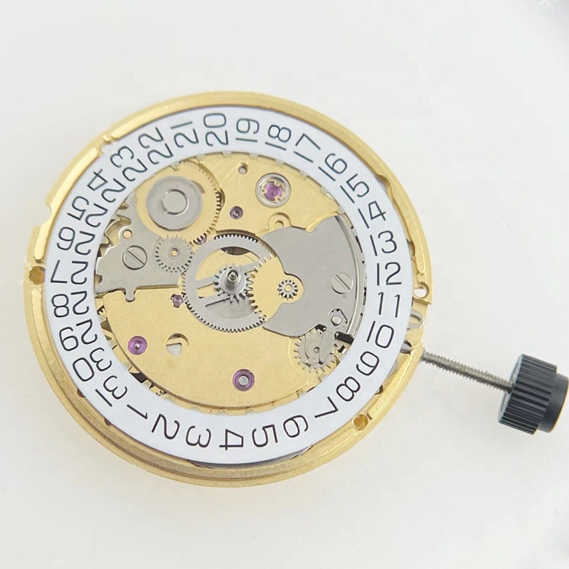 Brrnoo Lancette Orologio T41 Per Movimento ETA2824, Set Ore Minuti Secondi In Metallo, Argento/Nero, Ricambio Orologeria - 3