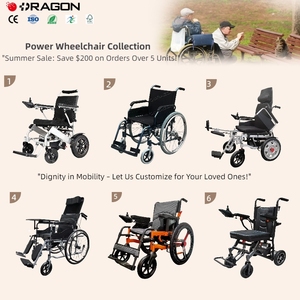 Produits chinois fauteuils roulants motorisés fauteuil roulant électrique puissant portable fauteuil roulant manuel avec grande roue - Product Image 3