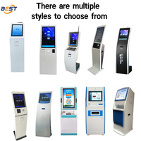 Kiosque intelligent sans fil pour les files d'attente avec écran tactile LED LCD Android QMS Software Pager Queue Calling Service Equipment
