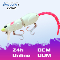Señuelo de Pesca MISTER LURE de 16 g, Señuelo de Superficie Multisección, Señuelo Artificial, Crankbait, Señuelo Minnow, Wobbler