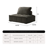 Sofá Compacto de Compresión Recta, Sofá Cama para Espacios Pequeños, Diseño Enrollable, Sofá de Tela con Espuma