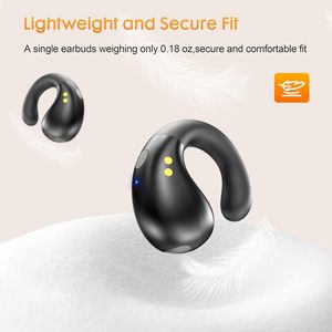 Wireless <strong>Ear</strong> Clip Earbuds Open <strong>Ear</strong> Clip Headphones Fitness <strong>Ear</strong> Buds for Running - Product Image 2