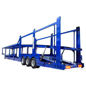 Semi-remorque porte-voitures à 3 essieux, double pont, capacité de 8 véhicules, châssis en acier à faible gravité pour les services de logistique automobile - Product Image 6