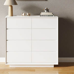 Commode étroite et profonde de style nordique gris bon marché, élégante, pour vêtements, chambre à coucher - Product Image 4