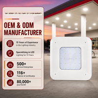 Nouvelle conception, haute puissance, 150W, IP65, étanche, garantie 5 ans, durable, éclairage LED pour parking et station-service