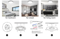 Plafonnier LED intelligent Tuya pour salon moderne, RGB CCT, gradation fluide, sans scintillement, sans bruit, OEM/ODM