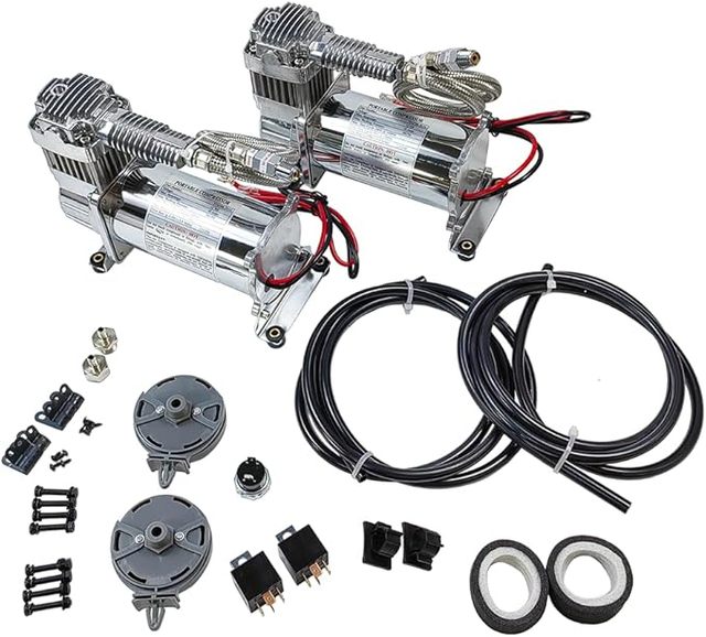 Pneumatic Suspension 444C 1/4NPT AIR Ride Pump Compressor with Other Suspension Parts Viair Compressor air Ride Suspension Kit