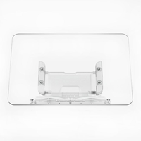 Support de lecture multifonctionnel en acrylique pour bureau, support de livre réglable, support de lecture mains libres pour livres, iPad, tablette