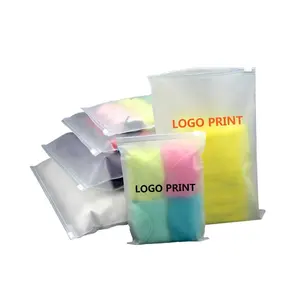 Sac d'emballage personnalisables avec logo personnalisable, blanc ou noir, sacs en plastique avec fermeture à glissière