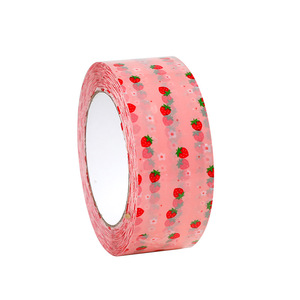 Chuangteng Strawberry <b>Tape</b> 45mm X 100y Pink Cartoon <b>Decorative</b> Packaging Sealing <b>Tape</b> For Diy Stationery - Product Image 4