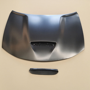 ฝากระโปรงหน้าคาร์บอนไฟเบอร์ OEM สำหรับ Dodge Charger พร้อมฝาครอบเครื่องยนต์เหล็ก สภาพใหม่ รวมสกรู - Product Image 4