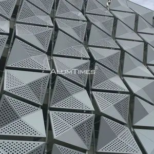 Hoge Kwaliteit Moderne Building Aluminium Cadding Gevel Decoratieve Wandpanelen Exterieur Gordijn Gevelbekleding Panelen 3D