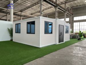 Casa contenedor de acero moderna personalizable modular expandible con sala de estar cocina baño inodoro - Product Image 2