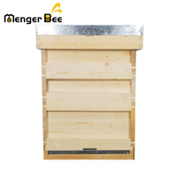 Nouvelle ruche en bois de sapin chinois Menger Bee Professional, 3 couches, 20 mm d'épaisseur, non assemblée, conforme aux normes britanniques.