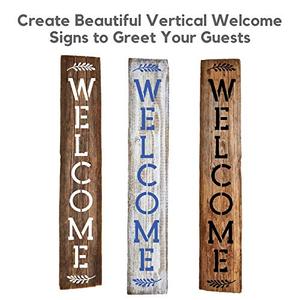 Agriturismo Stile Verticale Di Legno Segno di Benvenuto del commercio all'ingrosso di legno segni - Product Image 4