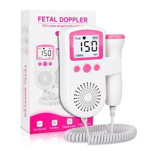 Monitor de frecuencia cardíaca fetal JSL con pantalla digital, Doppler portátil para mujeres embarazadas, uso doméstico con batería incorporada - Product Image 4