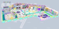 Aire de jeux intérieure commerciale de haute qualité avec jeux de rôle et design créatif