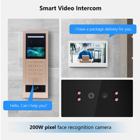 Intégration de la maison intelligente sans fil 4G avec l'écosystème Tuya, interphone Tuya IP65, interphone vidéo 7 pouces pour appartements intelligents