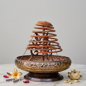 Incienso de Sándalo Darshan en Espirales, Bobina de Madera Aromática para Todas las Estaciones, Incienso Indio de Larga Duración, 24 Horas - Product Image 1