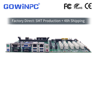 Carte mère PC industrielle avec 5 emplacements PCI, double HDMI VGA, 4 ports USB 3.0, socket LGA 1155, chipset B75