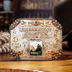 Produttori di fibbia per cintura Boguan <span class=keywords><strong>Dongguan</strong></span> Cina, fibbie per cinture in lega di Ginc, cervo occidentale fibbia per cintura in bianco - Product Image 3