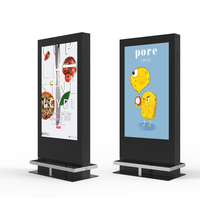 Afficheur publicitaire infrarouge de haute qualité, écran LCD sur pied, résolution 4K, machine publicitaire pour réunions