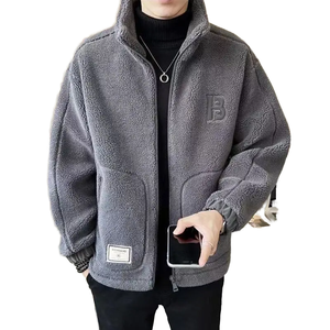 เสื้อแจ็คเก็ตผู้ชาย RNSHANGER ผ้าเคลือบไม่ทอ ขนแกะเทียมหนานุ่ม ซิปหน้า คอจีน ผ้าแคชเมียร์ผสมฝ้าย ขนปุย สำหรับฤดูหนาว เหมาะสำหรับเล่นกีฬาและสวมใส่ลำลอง - Product Image 1