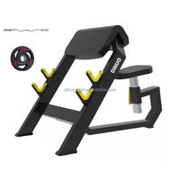 Équipement de gymnastique robuste banc de musculation haltère tabouret assis prédicateur Curl auxiliaire haltère plaque cintre pour entraînement poitrine/bras