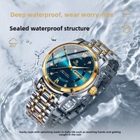 Montre pour homme d'affaires authentique, nouvelle arrivée, directement de l'usine, quartz, alliage, bracelet en acier inoxydable, aiguilles, chiffres romains, lumineuse, luxe