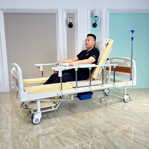 Портативная Складная ручная Больничная койка с мобильным туалетом для пациентов, сертифицированное оборудование для ухода за престарелыми для реабилитации - Product Image 2