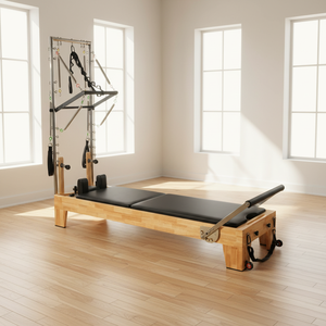 Заводская распродажа: Коммерческий/домашний высококачественный пилатес-реформер Cadillac Cama De Tower из массива дуба - Product Image 1