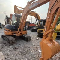 Miniexcavadora Compacta Original Case CX58C de 5.5 Toneladas con Motor Yanmar 4TNV88 Preinstalado, Línea Hidráulica Auxiliar para Martillo Rompedor