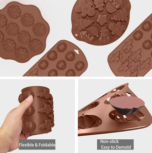 Issili Christmas Tree Chocolate Mold, Food-Grade Silicone Pastry & Cookie <b>Baking</b> Mold, Customizable - Product Image 5